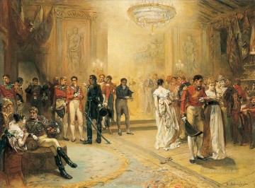 リッチモンド公爵夫人ボール ロバート アレクサンダー ヒリングフォードの歴史的な戦闘シーン Oil Paintings